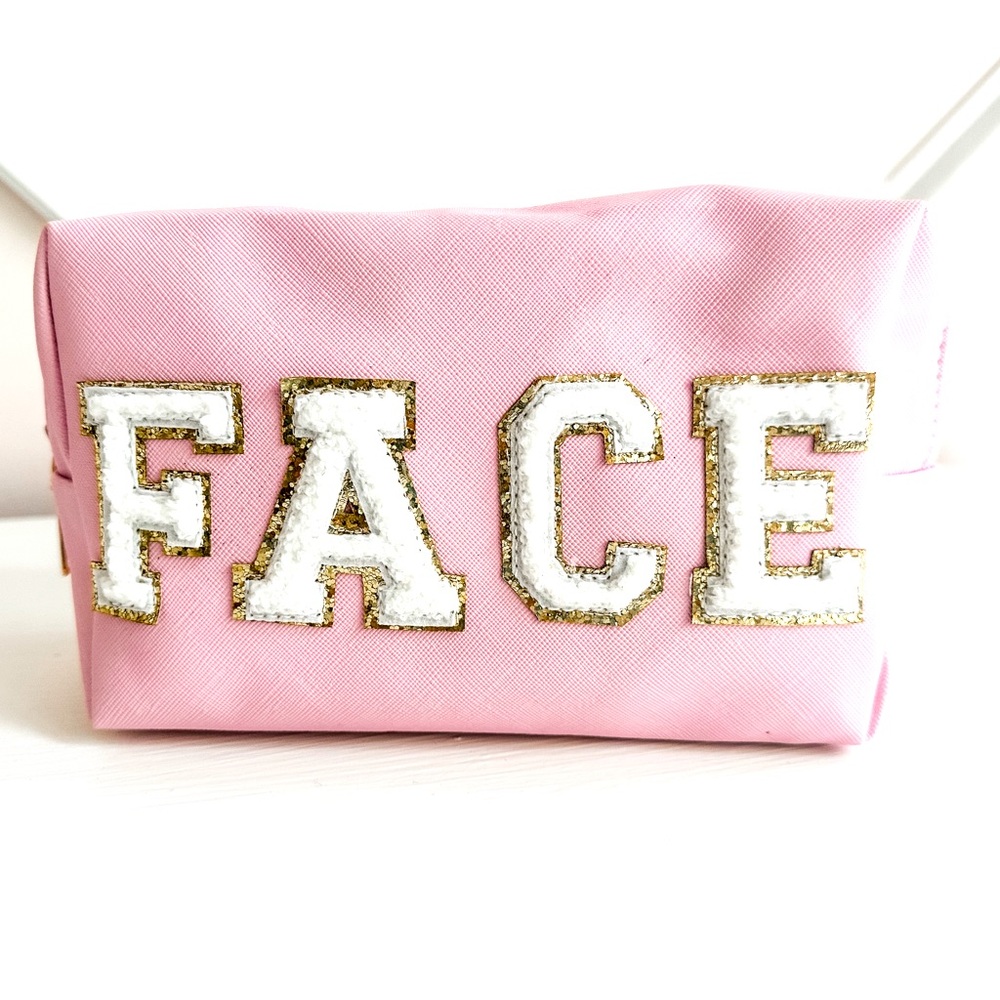 NWOT Face Travel Makeup Bag - Pink